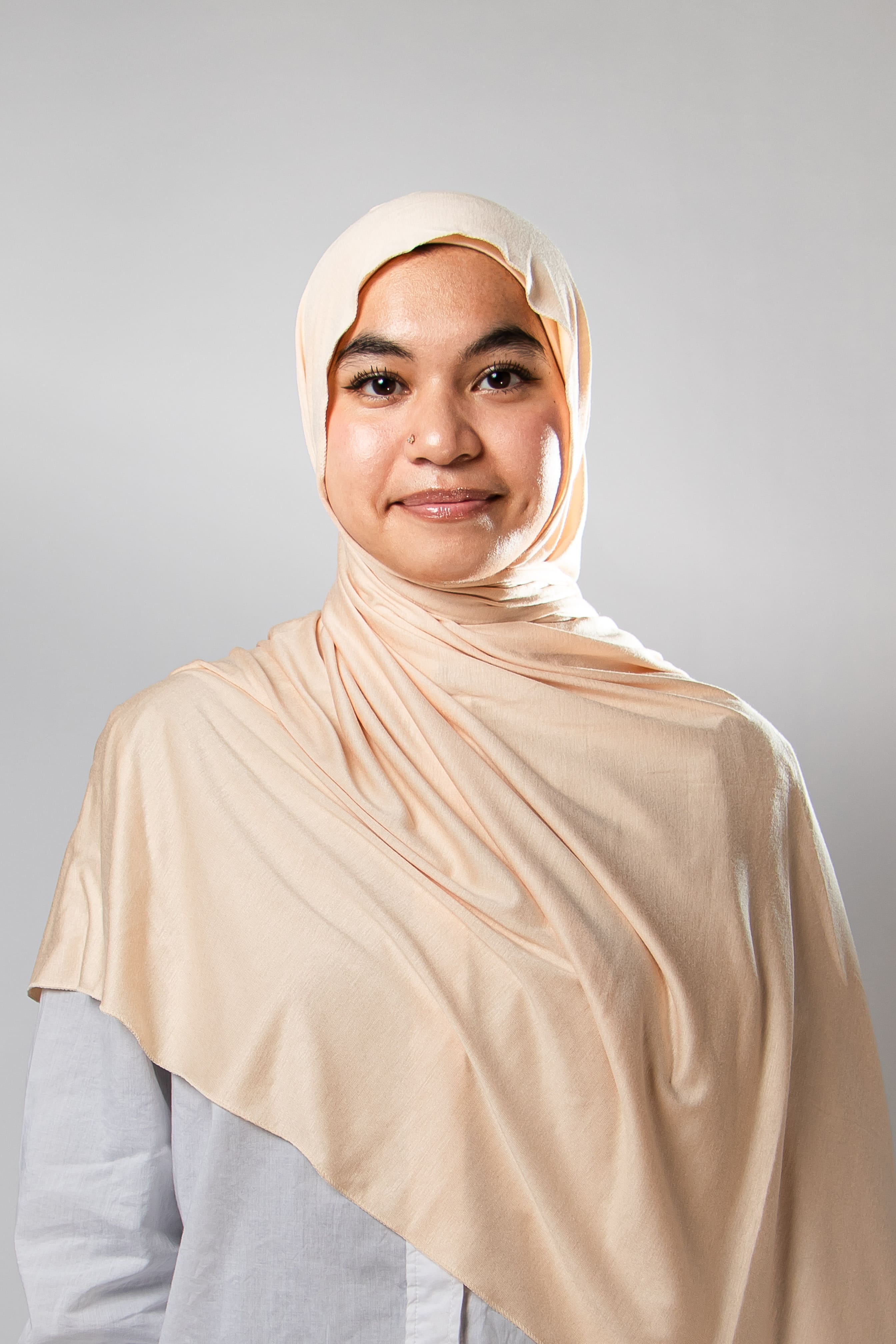 Hijab instantané Jersey - Nude