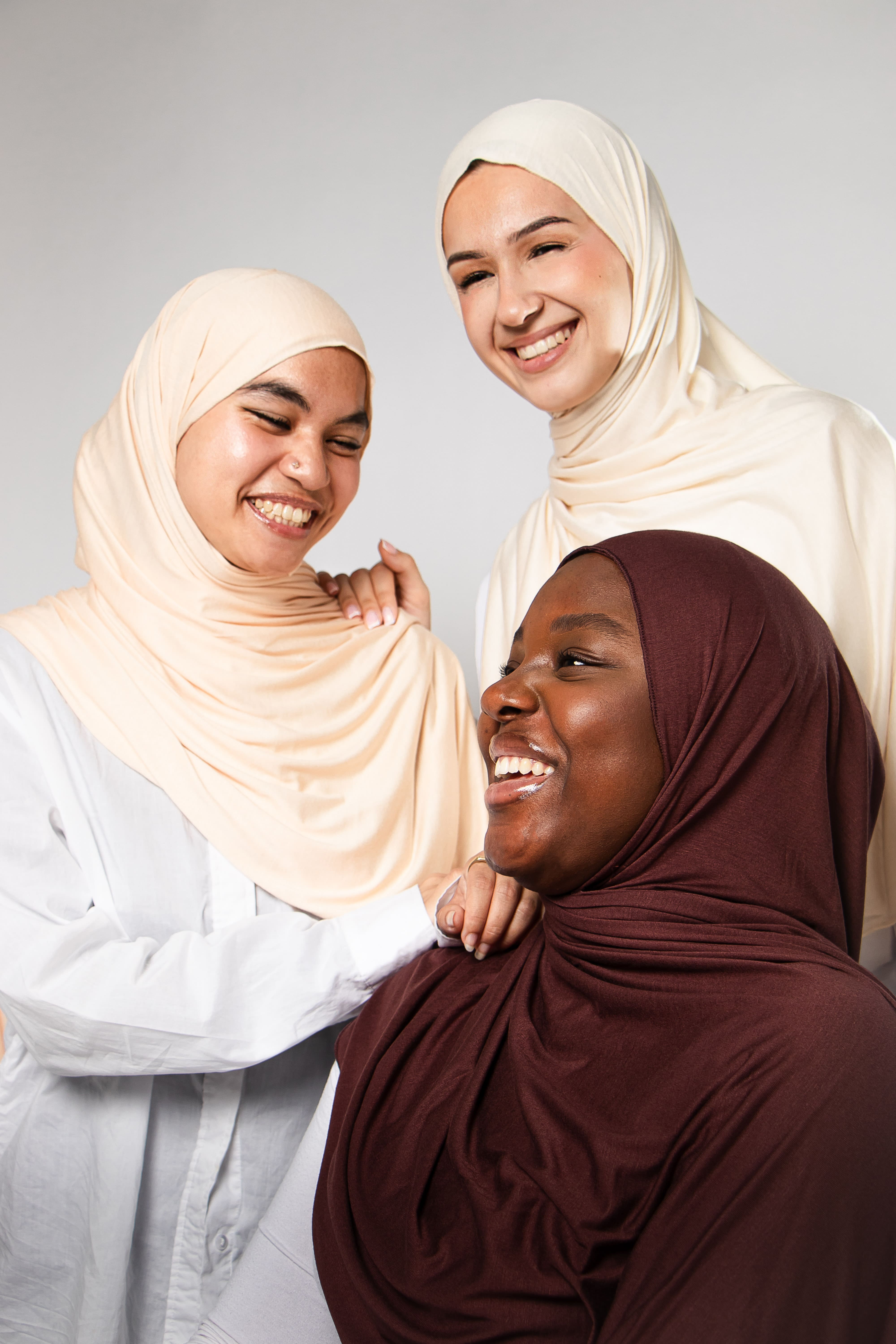 Hijab instantané Jersey - Nude