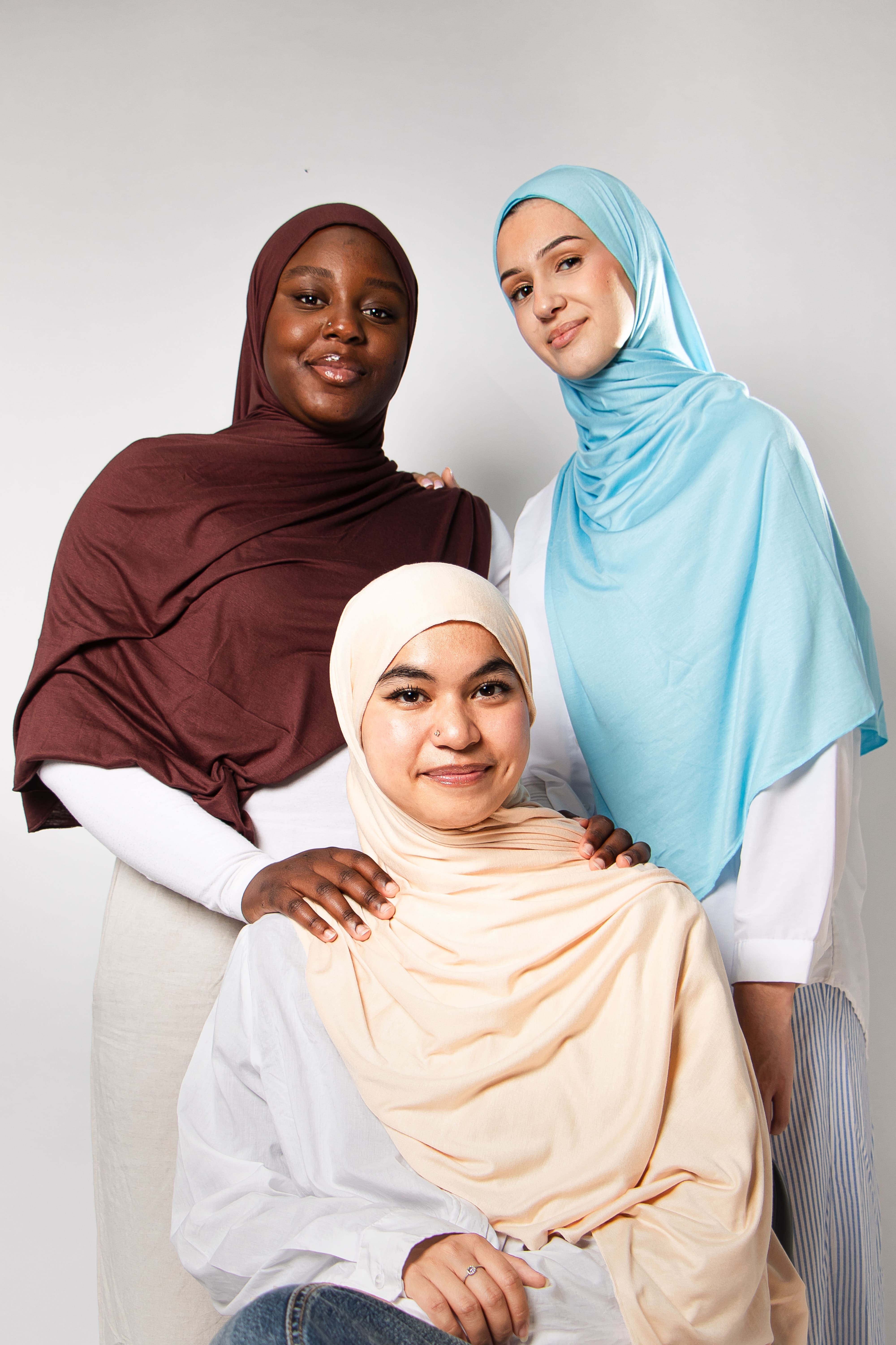 Hijab instantané Jersey - Nude