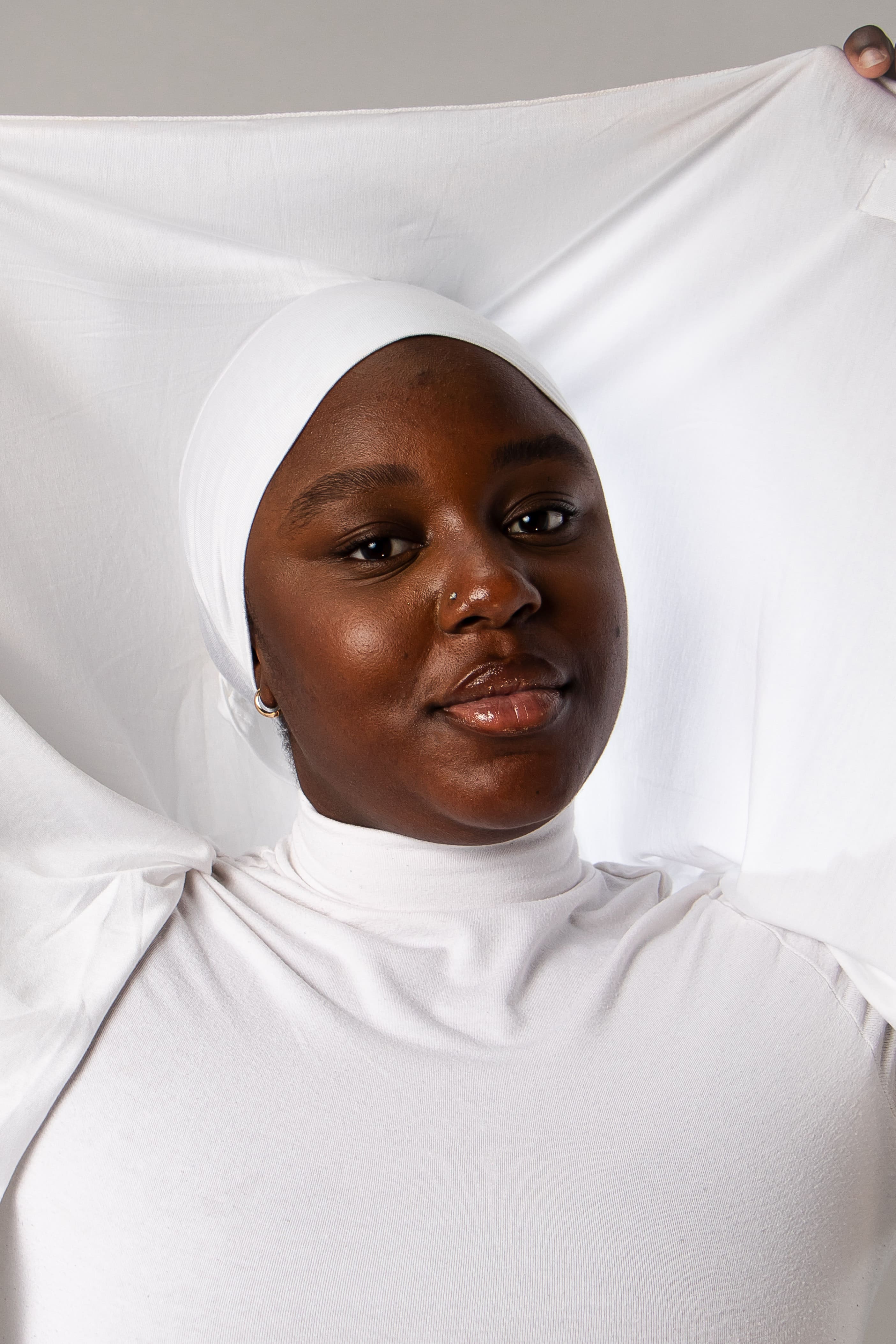 Hijab instantané Jersey - Blanc