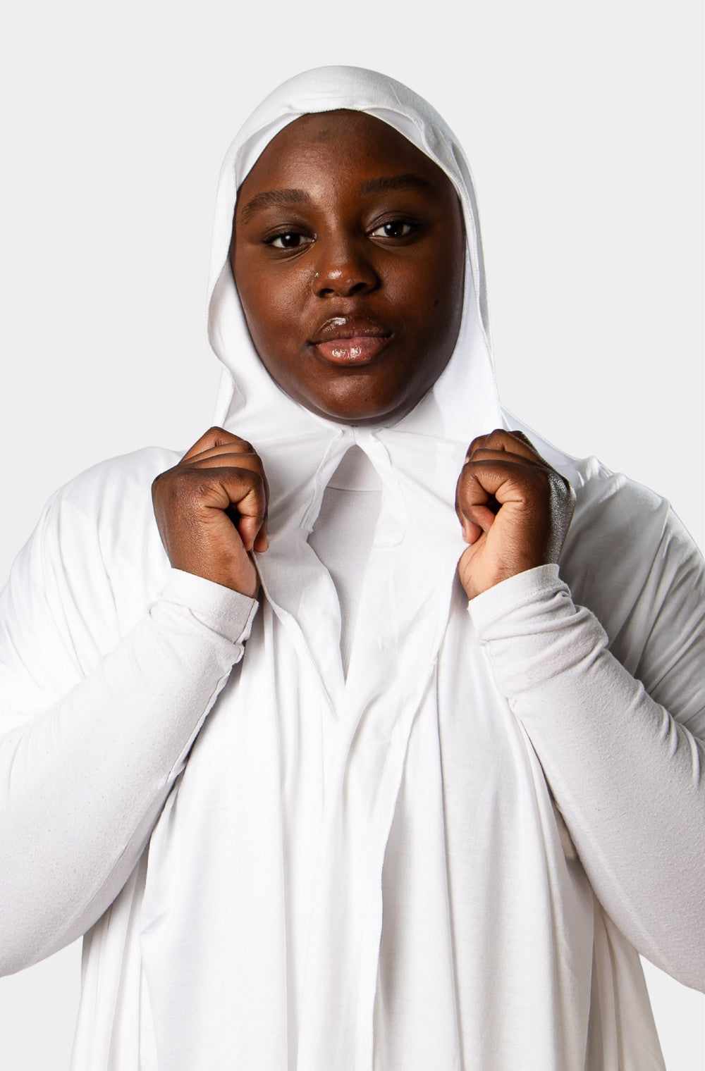 Hijab instantané Jersey - Blanc