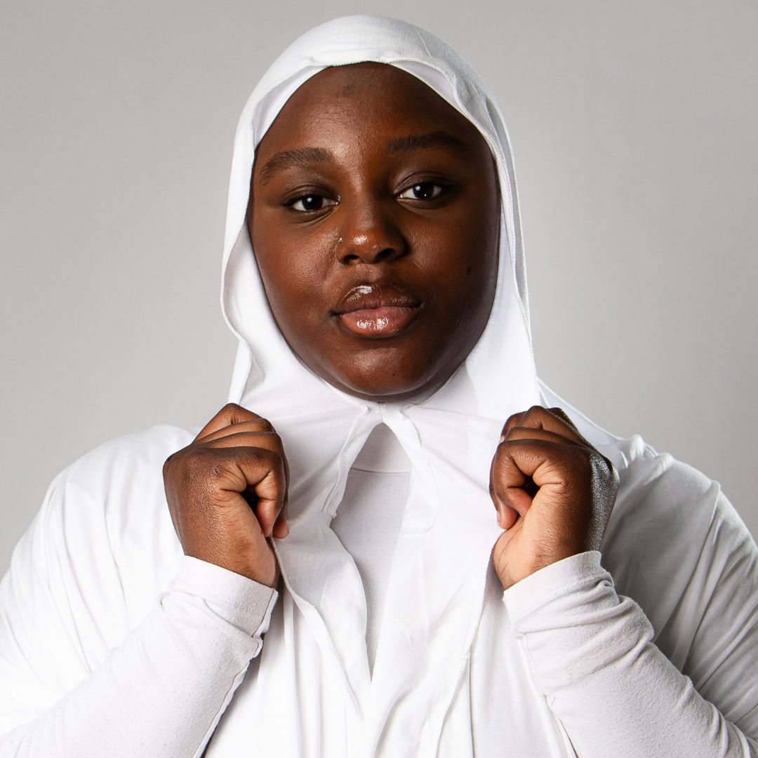 Hijab instantané Jersey - Blanc