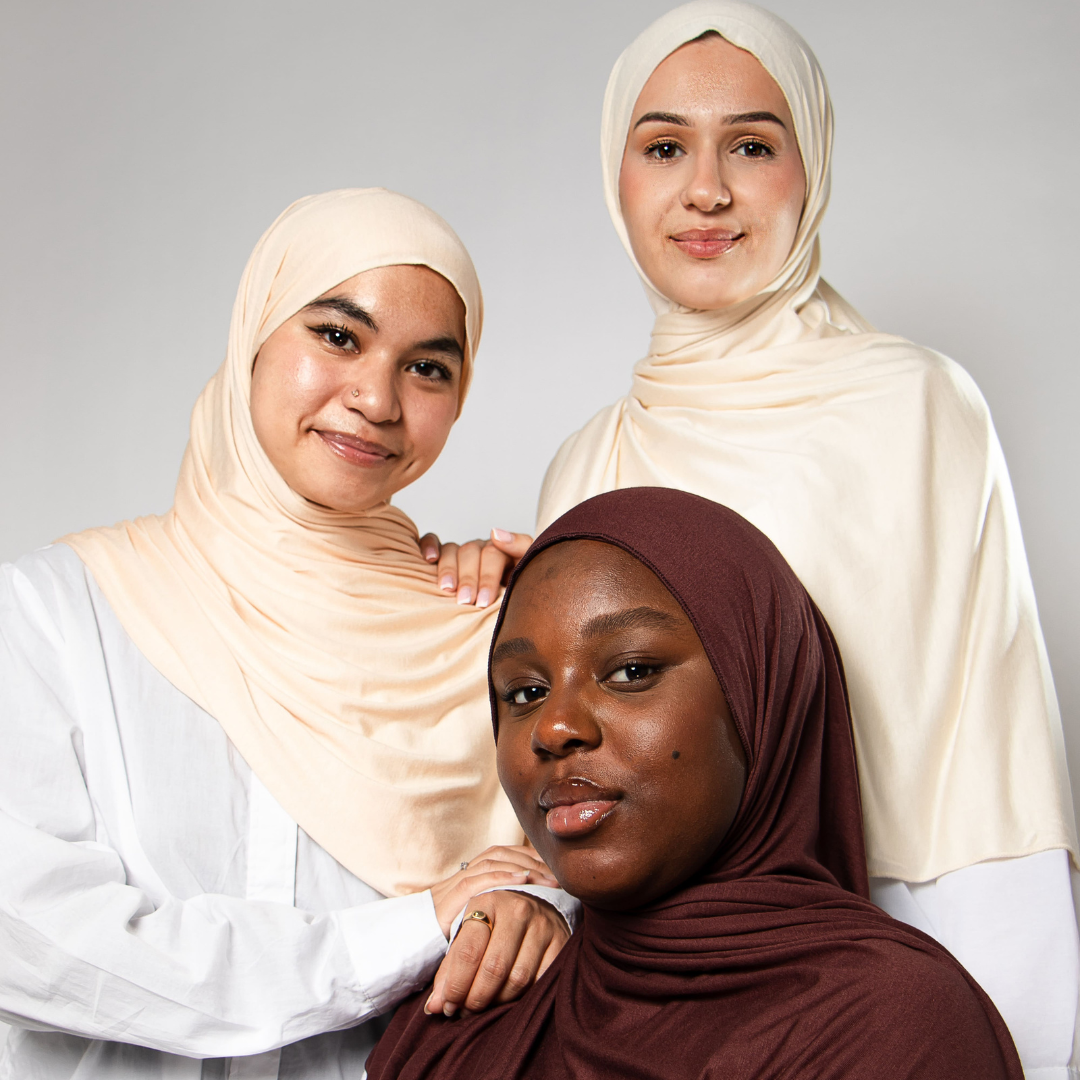 Hijab instantané Jersey - Chocolat
