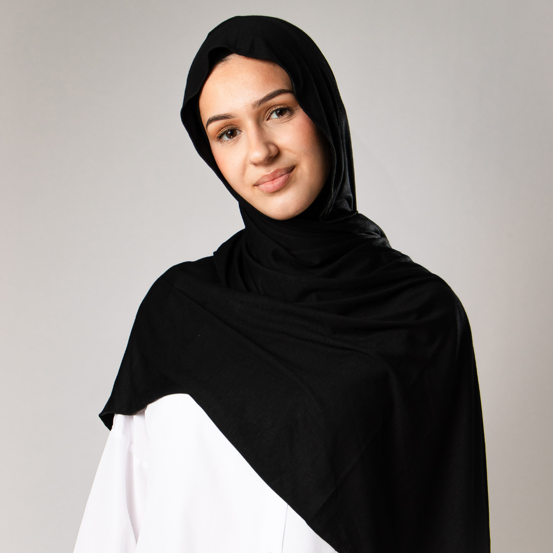 Hijab instantané Jersey - Noir
