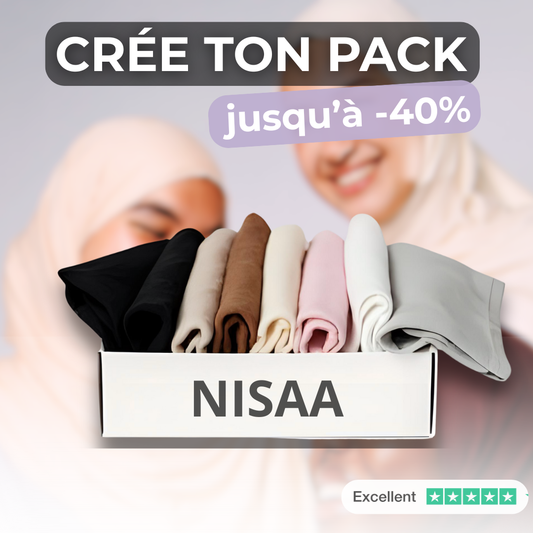 Crée ton Pack Hijabs Instantané Jersey - (jusqu'à -40%)