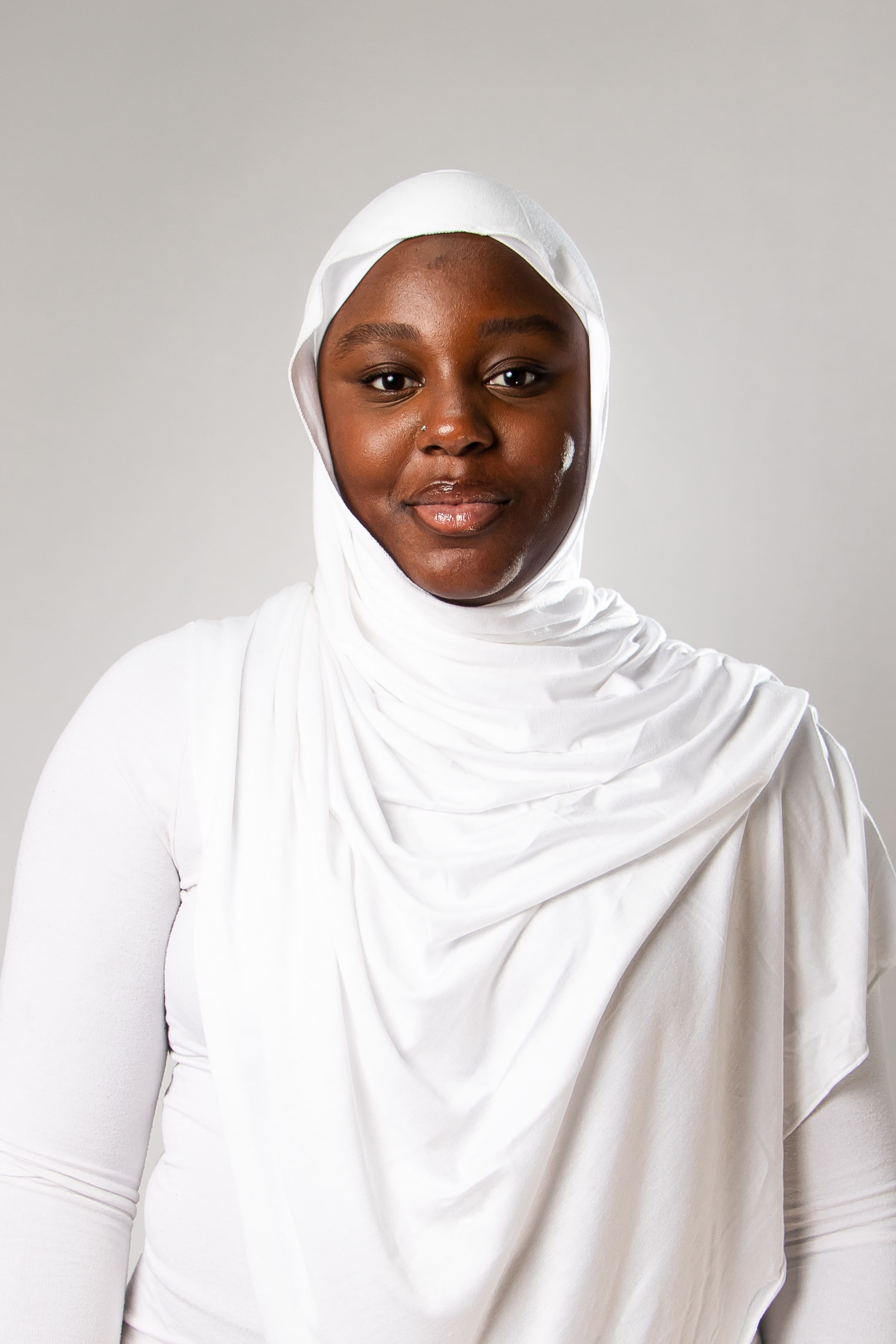 Hijab instantané Jersey - Blanc
