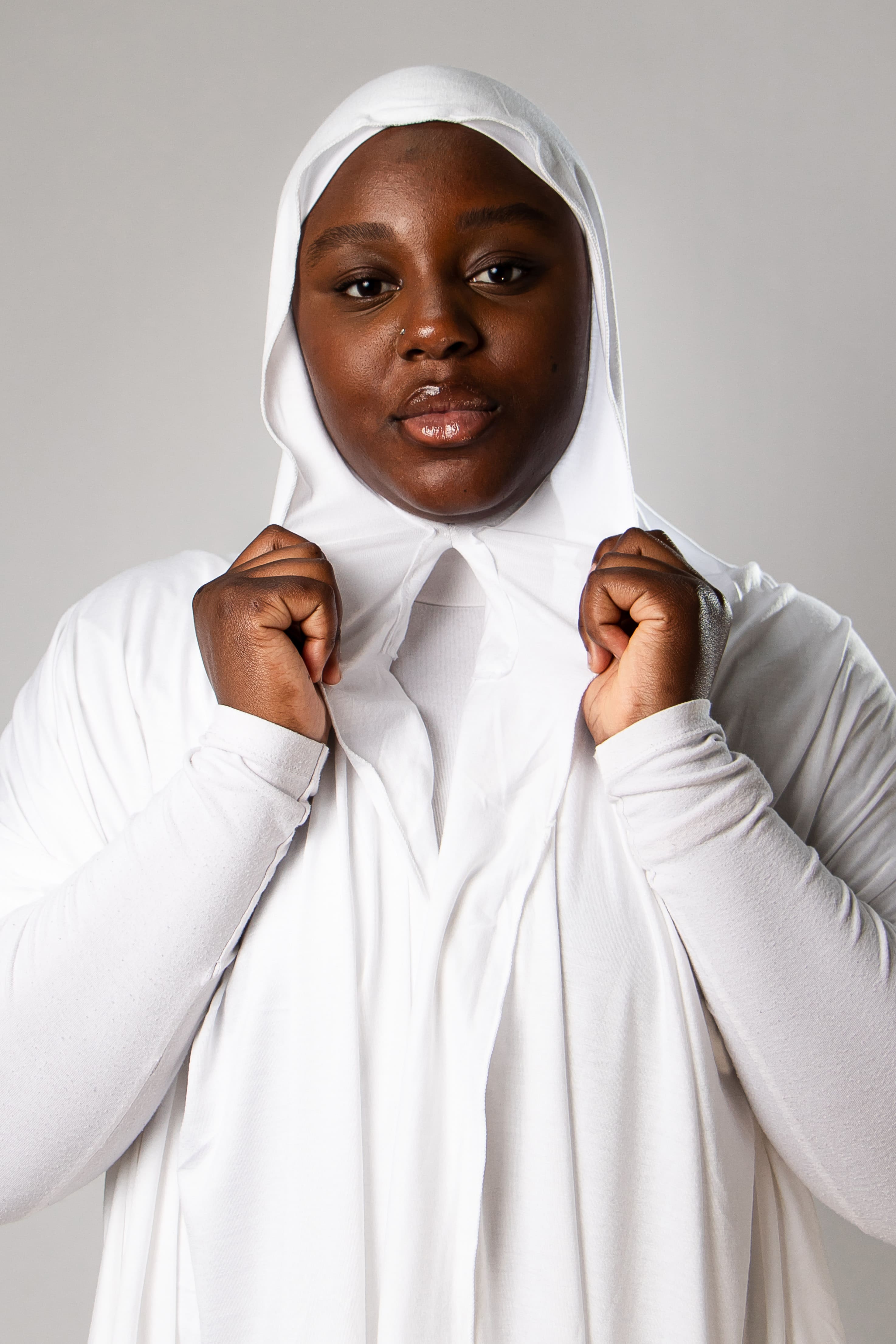Hijab instantané Jersey - Blanc