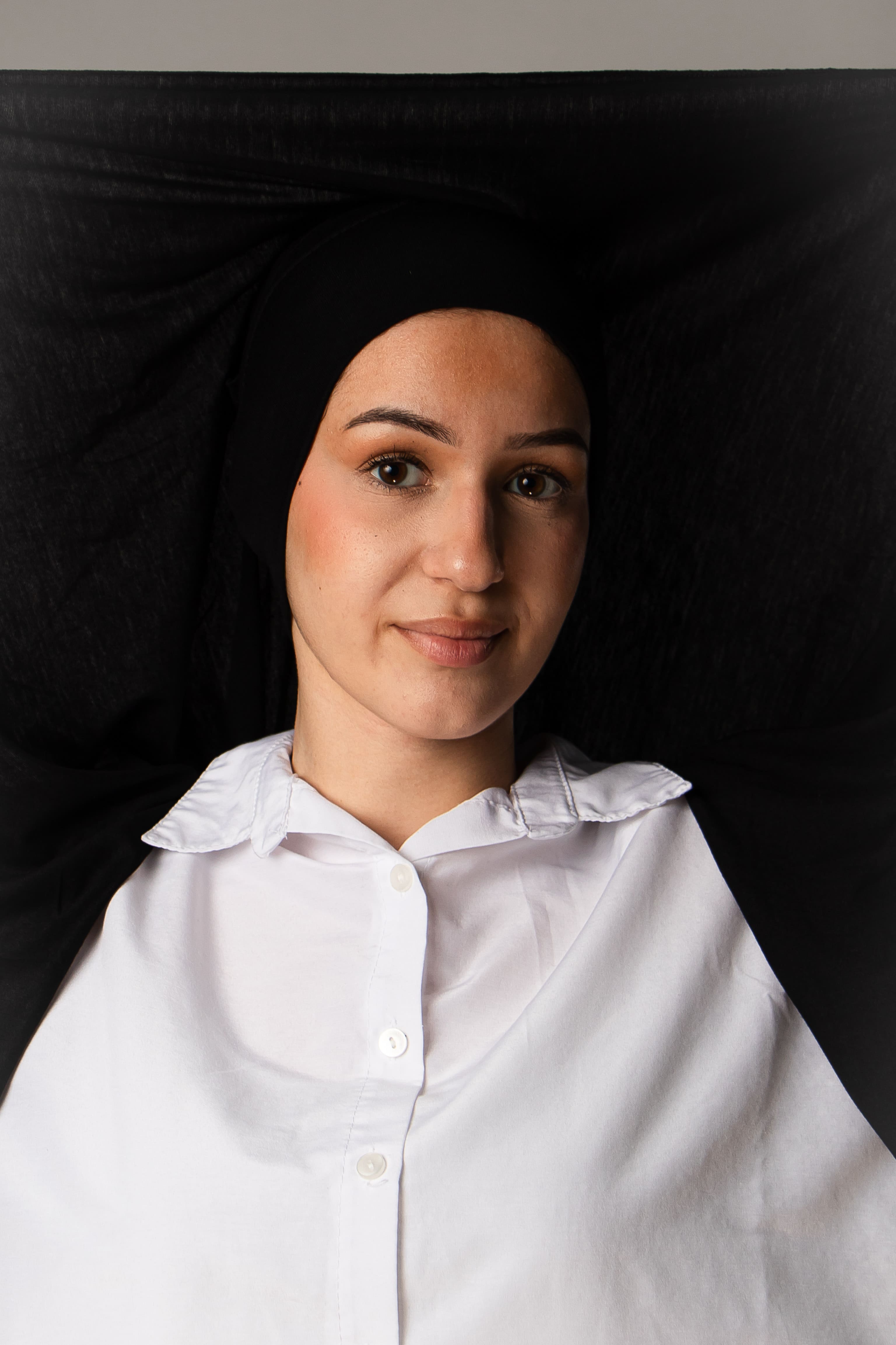 Hijab instantané Jersey - Noir
