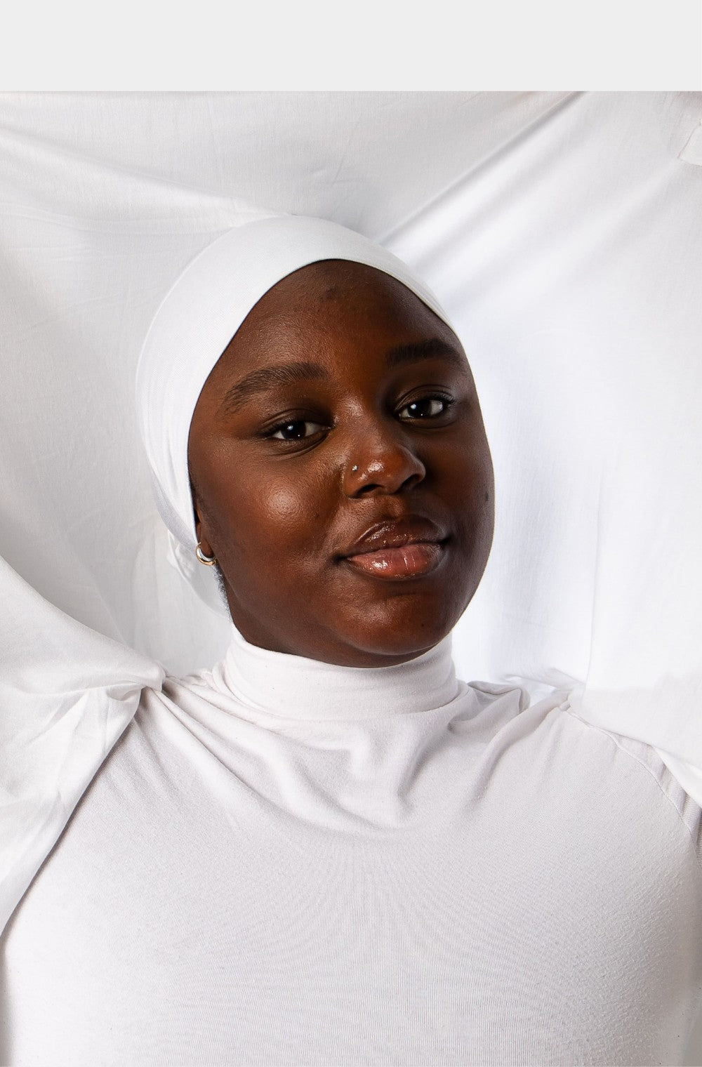 Hijab instantané Jersey - Blanc