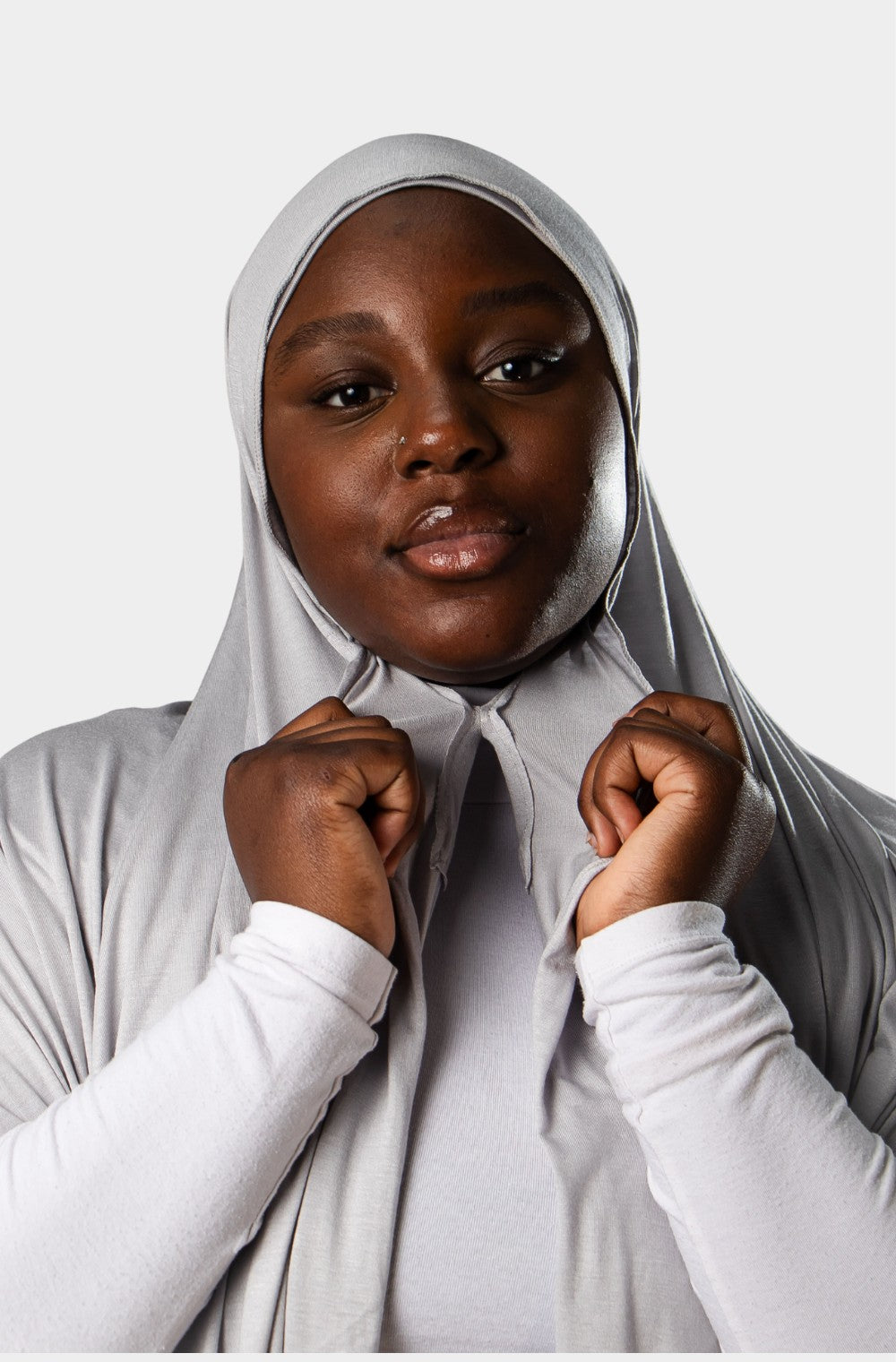 Hijab instantané Jersey - Gris