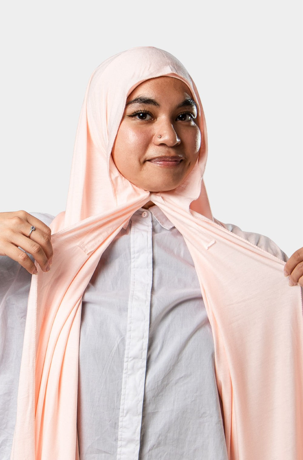 Hijab instantané Jersey - Rose