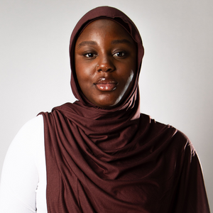 Hijab instantané Jersey - Chocolat