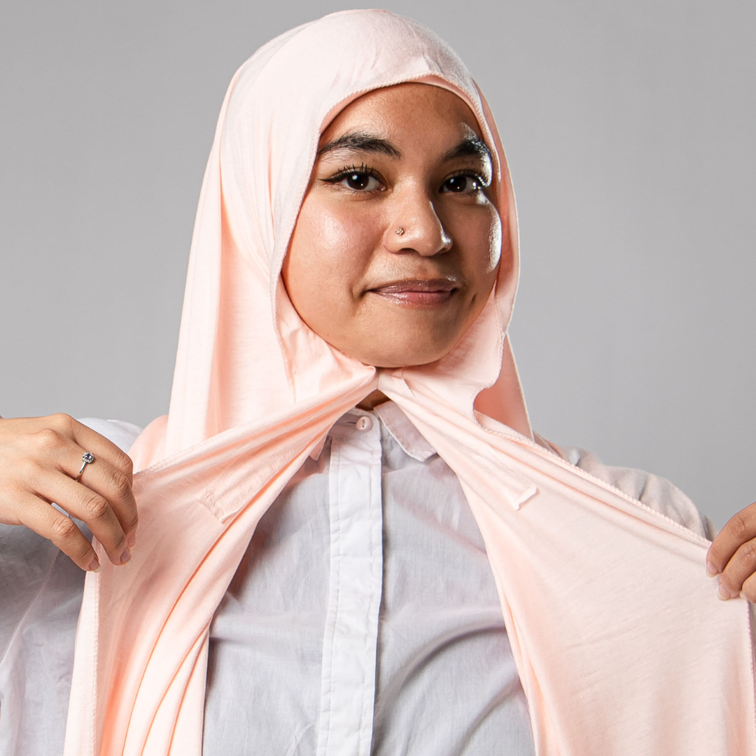 Hijab instantané Jersey - Rose
