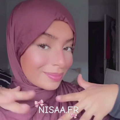 Hijab instantané Jersey - Chocolat