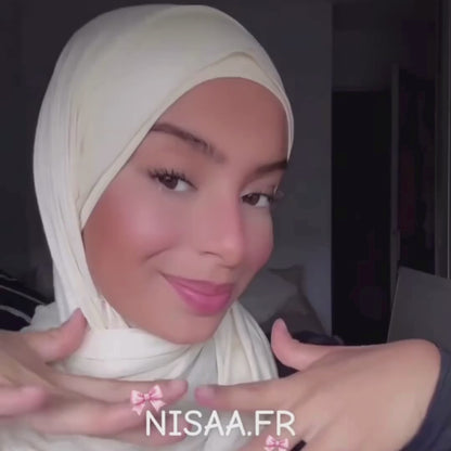Hijab instantané Jersey - Beige